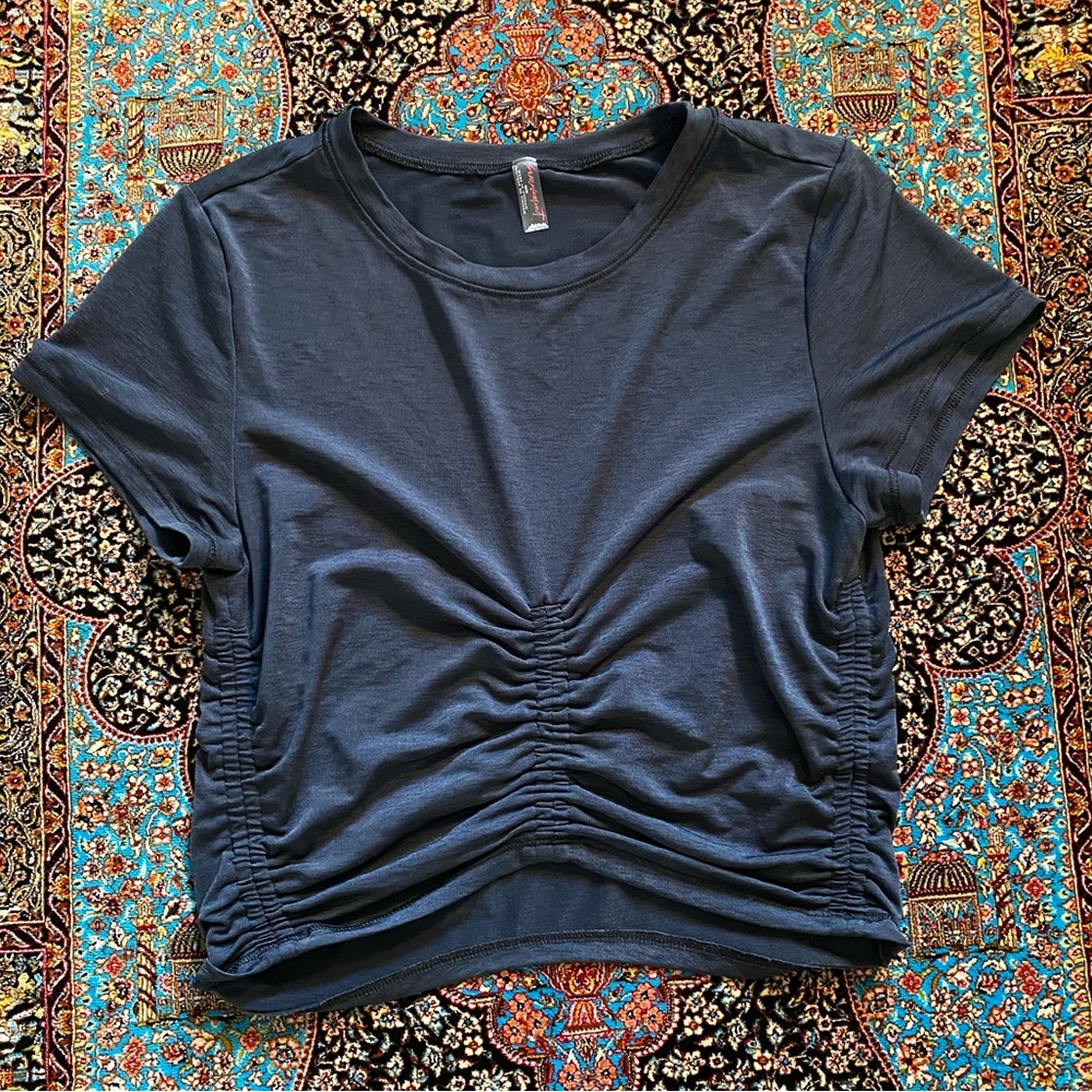 Free People Mile a Minute Short Sleeve Tee
